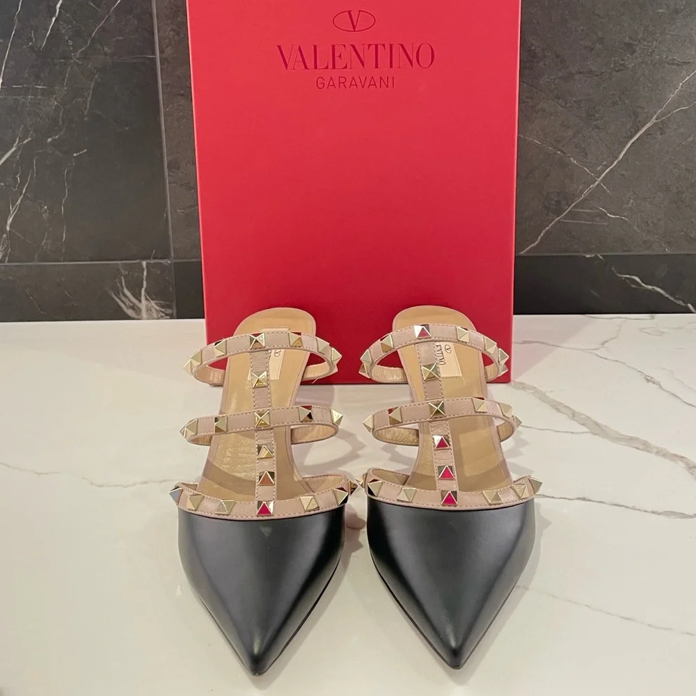 Valentino Rockstud Mules - Picture 6 of 8